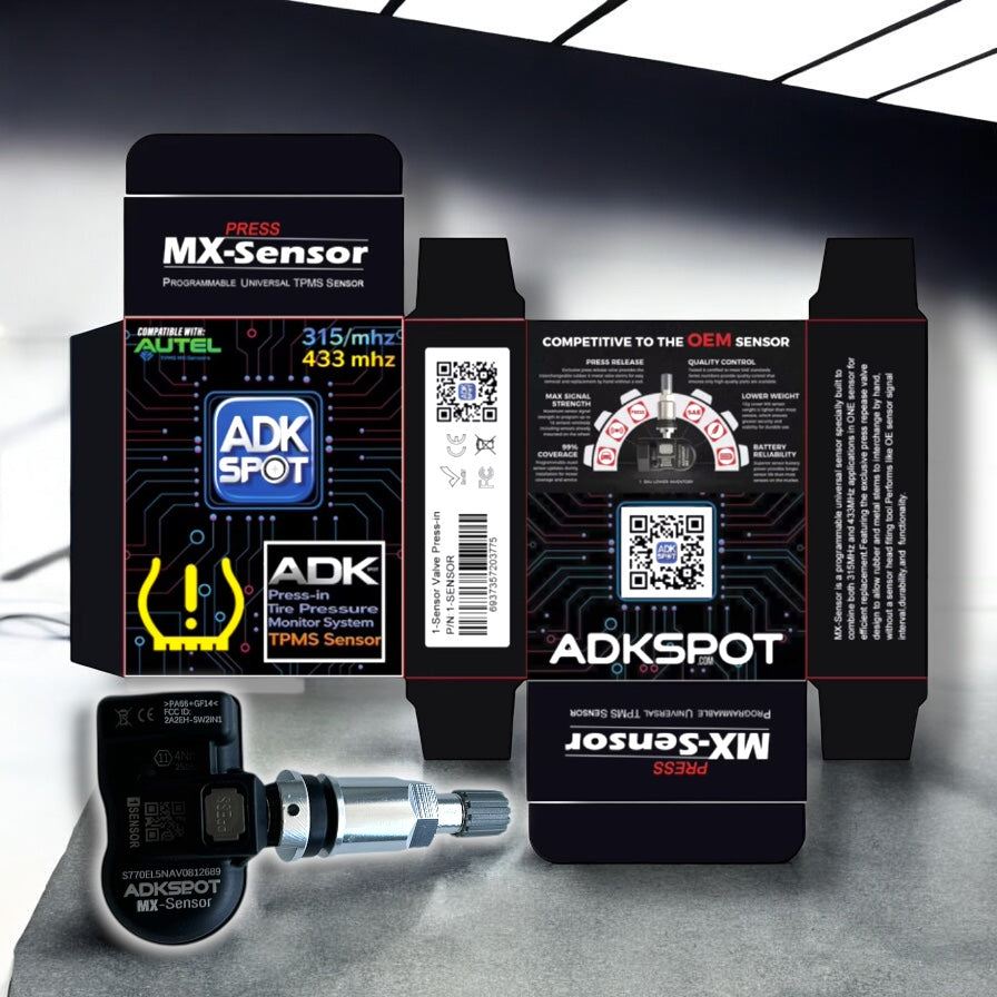 ADK SPOT TPMS MX-SENSOR w/ RUBBER VALVE STEM