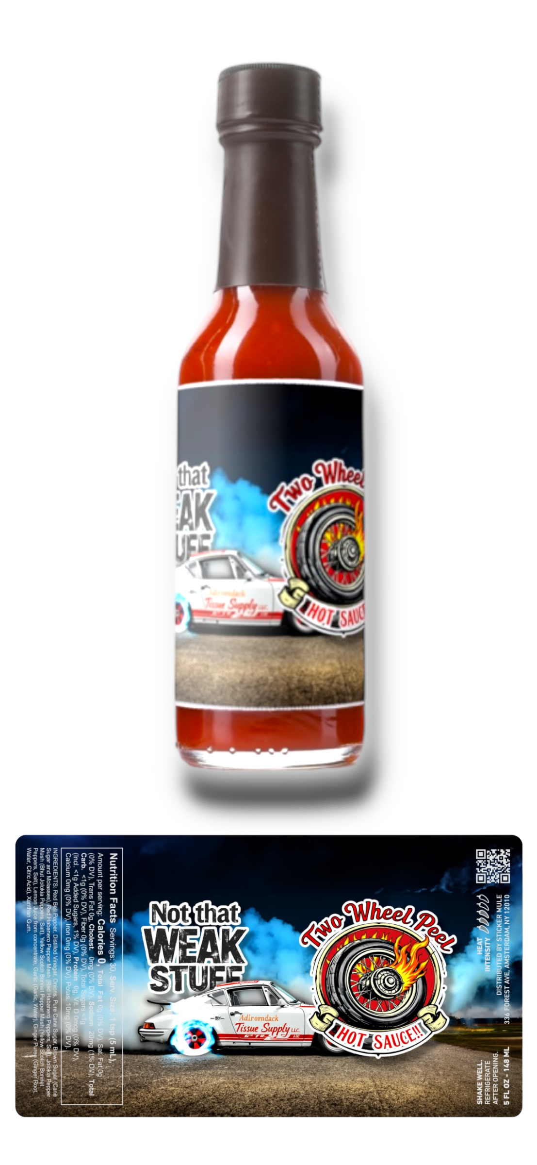 Two Wheel Peel Hot Sauce