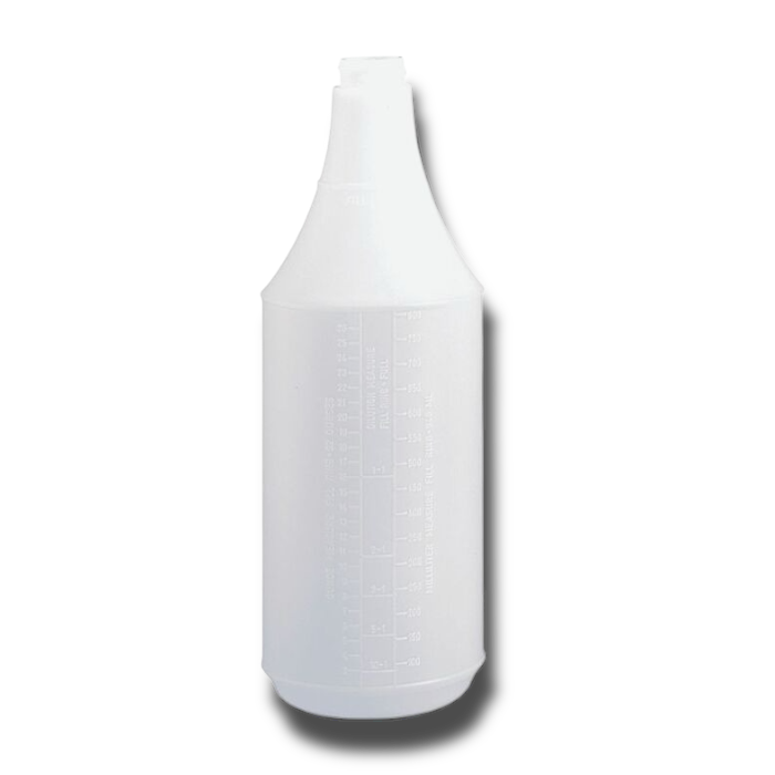 TRIGGER SPRAYER 9.5"DT WHT MODEL 300ES + BOTTLE PLAS 32OZ NAT GRADUATED ROUND.