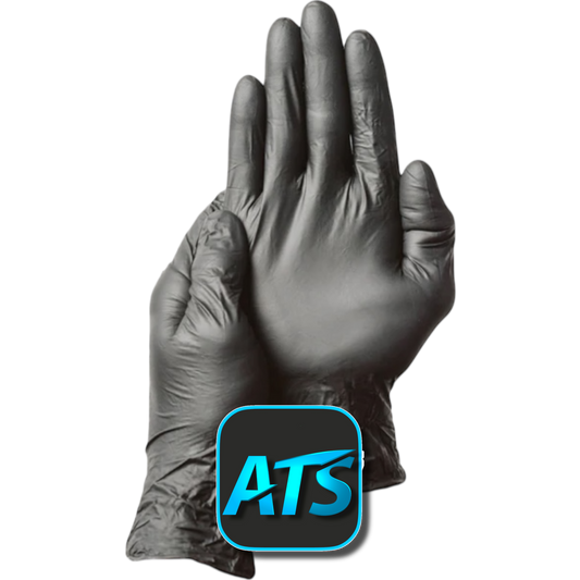 FIRST GLOVE VOLT 6 MIL BLACK NITRILE DISPOSABLE EXAM GLOVES