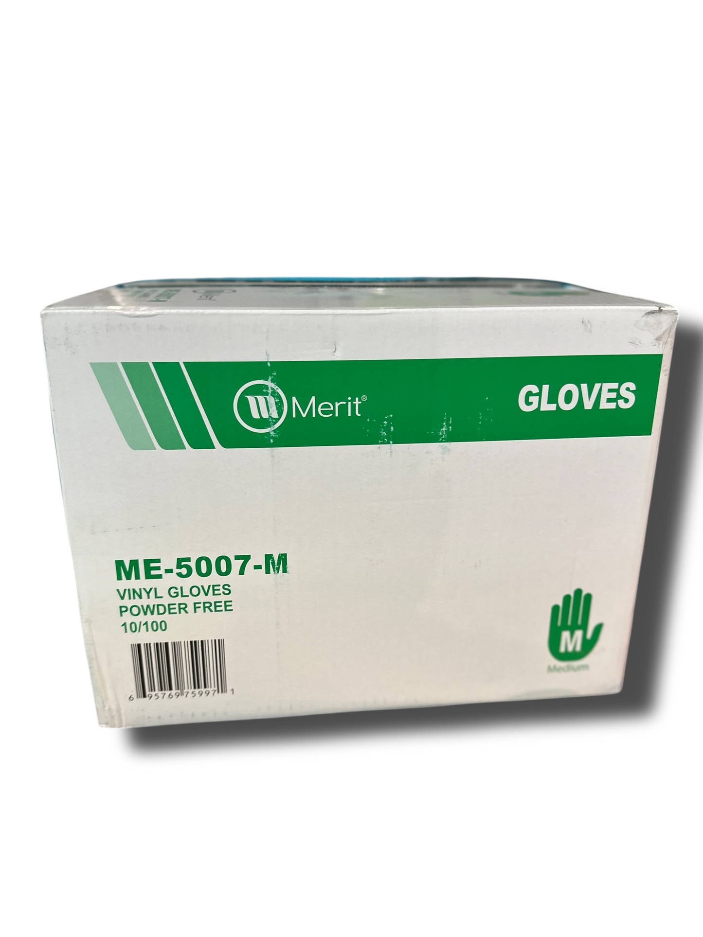 Merit 5007 Vinyl Glove Powder Free 3ML 10/100 1000/CS